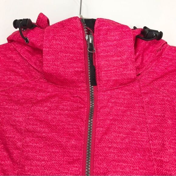 Pulse Bright Pink Waterproof Detach Hood Vented Winter Ski Performance Jacket - Picture 3 of 16